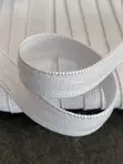 15mm White Non-Slip Silicone Gripper Elastic Tape - 1