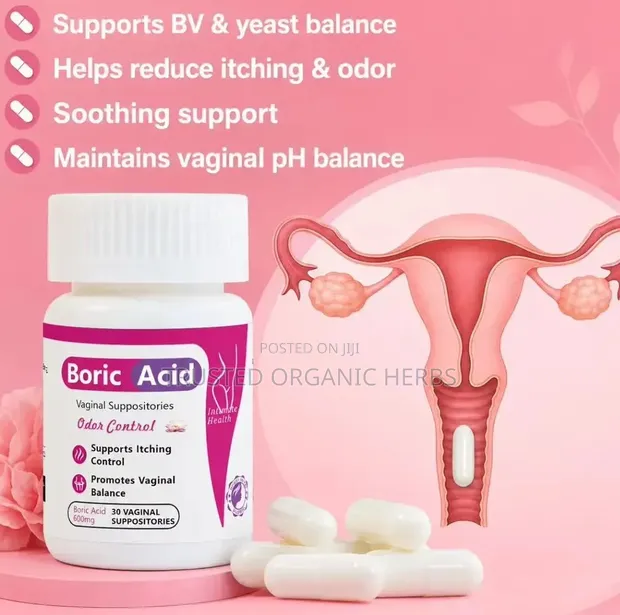Boric Acid Vaginal Suppositories - Odor Control - 1