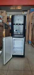 Pearl Water Dispenser with Fridge - Black & Silver - 1