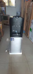 Pearl Water Dispenser with Fridge - Black & Silver - 2