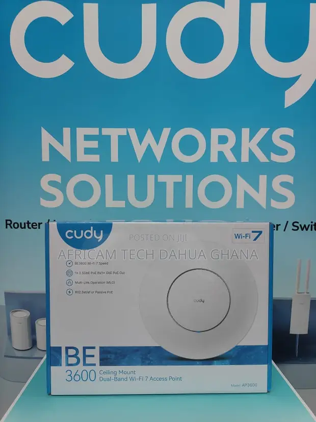 Cudy BE3600 2.5G Wi-Fi 7 Access Point with PoE Injector - 1