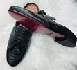 Bespoke Italian Men's Cognac Leather Tassel Loafers (EU 42-43) - 2