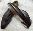 Bespoke Italian Men's Cognac Leather Tassel Loafers (EU 42-43) - 4