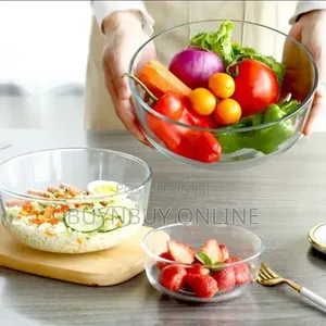 3-Piece Glass Food Bowl Set