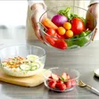 3-Piece Glass Food Bowl Set - 1