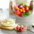 3-Piece Glass Food Bowl Set - 2