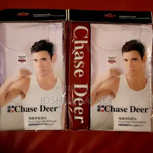 Chase Deer Men's Pure Cotton Rib Singlet