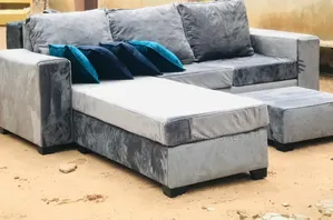 Turkish L Shape Sofa with Center Table & Pillows