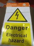 Hazard Electric Danger Sign 20x30cm - 1