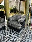 Foreign Used Sofa Set: 2 Singles + 1 Three-Seater - 1