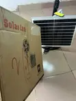 Solar Rechargeable Fan with Remote & LED Bulbs - 4