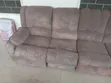 Original L-Shaped Suede Sofa - 1