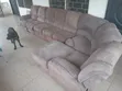 Original L-Shaped Suede Sofa - 2