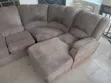 Original L-Shaped Suede Sofa - 3