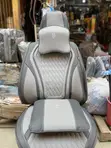 Premium Sport Leather Seat Cover - Brown Ash Edition - 1