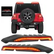 Jeep Wrangler Rear Roof Spoiler with LED - 5