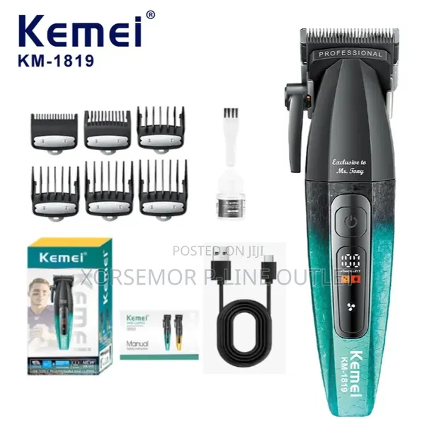Kemei KM-1819 Professional Rechargeable Hair Clipper - 1
