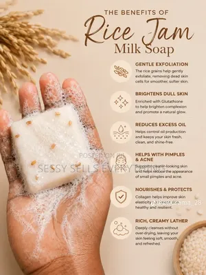 Rice Jam Soap for Acne and Dark Spots