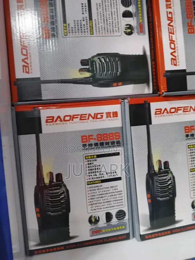 Brand New Baofeng 16 Channel Walkie Talkie with Earpiece - 1