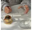 3 Pcs 200ml Hammered Glass Dessert Ramekins - 1