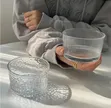 3 Pcs 200ml Hammered Glass Dessert Ramekins - 3