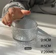 3 Pcs 200ml Hammered Glass Dessert Ramekins - 4