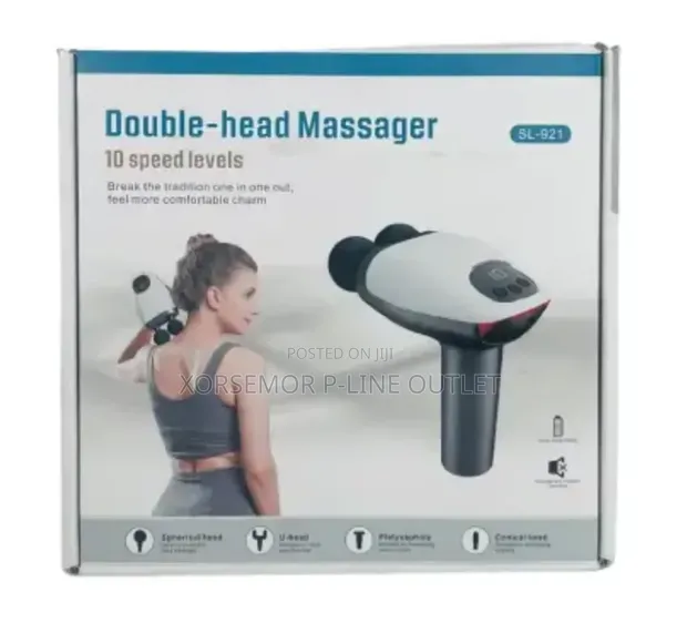 Double Massage Gun with 10 Speed Levels - 1