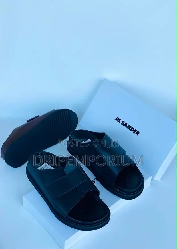 Jil Sander Leather Mule Slides - 1