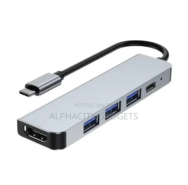 5-in-1 USB C Hub to 4K HDTV Adapter - 1