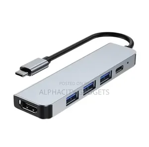 5-in-1 USB C Hub to 4K HDTV Adapter