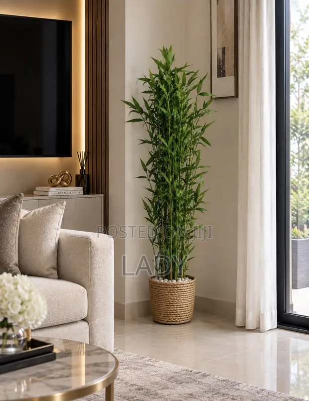 Artificial Bamboo Plant Tree with Cane Vase (150cm) - 1