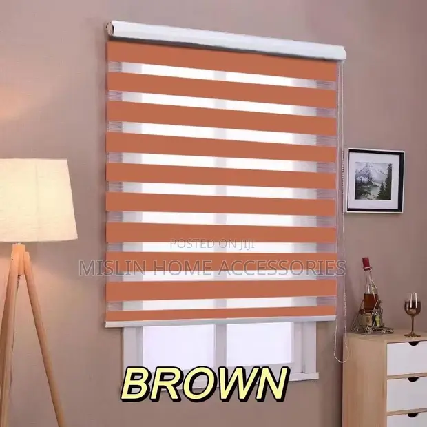 Adam Home Quality Brown Window Blinds - 1
