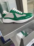 Prada Green Leather Sneakers - Size 43 - 2