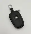 Premium Leather Key Fob Cover for Honda with Clip - 3