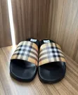 Burberry Check Slides - 2