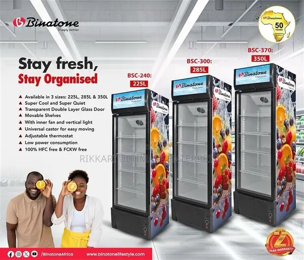 Binatone Showcase Fridge BSC-300 (285L) - 1
