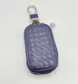 Premium Leather Key Fob Cover with Clip for Honda - 2