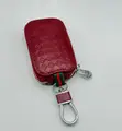 Premium Leather Key Fob Cover with Clip for Honda - 5