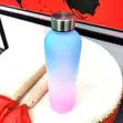 BPA-Free 1000ML Frosted Motivational Water Bottle with Time Marker - 5
