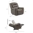 Mason Leather Power Glider Recliner with Power Headrest - 1