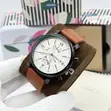 Fossil Men's Chronograph Watch - Genuine Leather Strap - 1