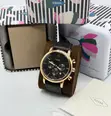Fossil Chronograph Genuine Leather Watch - 4