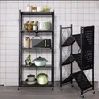 5 Tier Metallic Kitchen Rack - 2