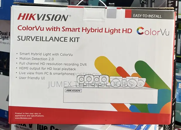 Hikvision 8CH ColorVu 2MP CCTV Kit with Audio - 1