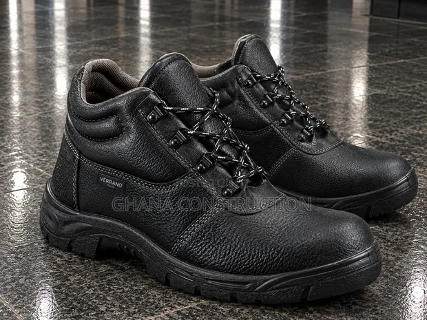 Industrial Steel Toe Safety Boots for Construction & Factory Use - 1