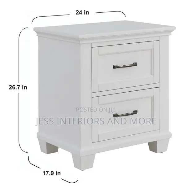 Rose Nightstand with Built-in Charging - 1