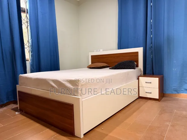 Queen Size Bed with 2 Side Cabinets - 1