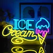 Ice Cream Neon Sign for Wall Decor - 1