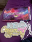 Ice Cream Neon Sign for Wall Decor - 2