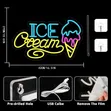 Ice Cream Neon Sign for Wall Decor - 3
